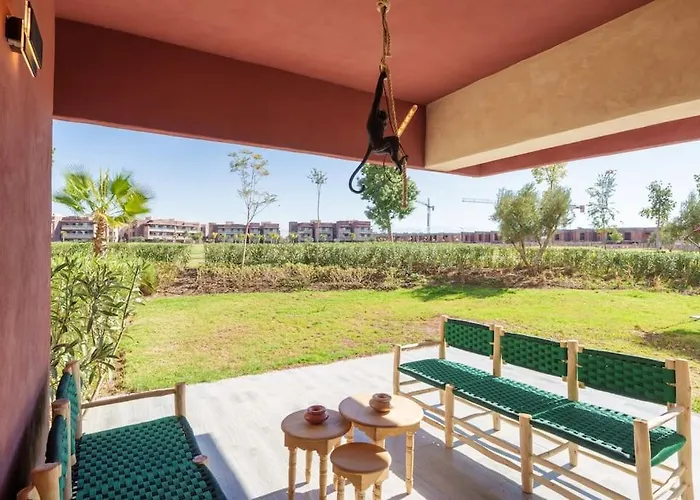 Luxurious Apartment Marrakech With Pool, Golf, Private Garden